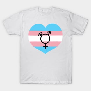 Transgender flag and symbol T-Shirt